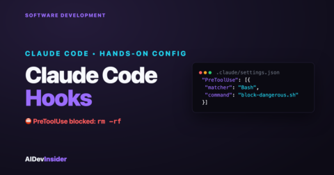 Claude Code hooks: a PreToolUse hook in settings.json blocking rm -rf
